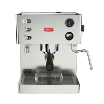 Lelit Elizabeth Espresso Machine, Dual Boiler, Stainless Steel, Programmable PID Temperature, High Pressure Steam, Vibratory Pump, Compact 12 Inches
