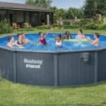 Bestway Hydrium 18' x 52" Round Steel Wall Above Ground Pool Set
