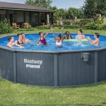 Bestway Hydrium 18' x 52" Round Steel Wall Above Ground Pool Set
