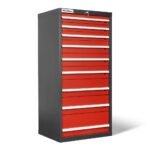 Heavy Duty Modular Drawer Cabinet – 9 Drawer 59" H x 28.5" W x D Tool Storage Organizer