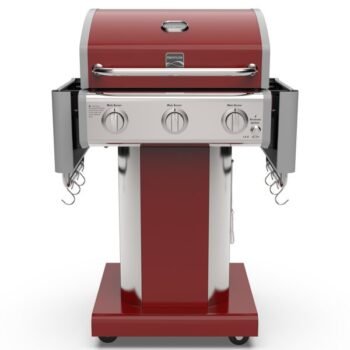 Kenmore 3-Burner Propane Gas Grill with Foldable Side Tables