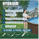 Aquarian Resort Value 24' Round 52" Tall Above Ground Pool Package lesecho2452les