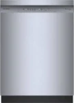 Bosch SHE41CM5N 300 Series 24″ Dishwashers 48 db – Recessed Handle, Stainless Steels