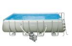 INTEX Ultra XTR Frame Rectangular Pool Set with Krystal Clear Saltwater System
