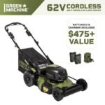 Green Machine 62V Brushless 22 in. Electric Cordless Battery Self